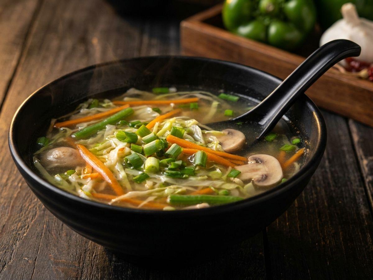 Clear Vegetable Soup — pure veg Soup