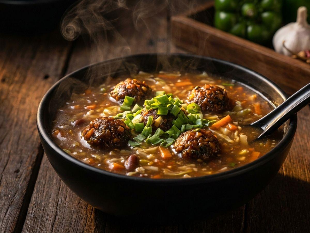 Manchurian Soup — pure veg Soup
