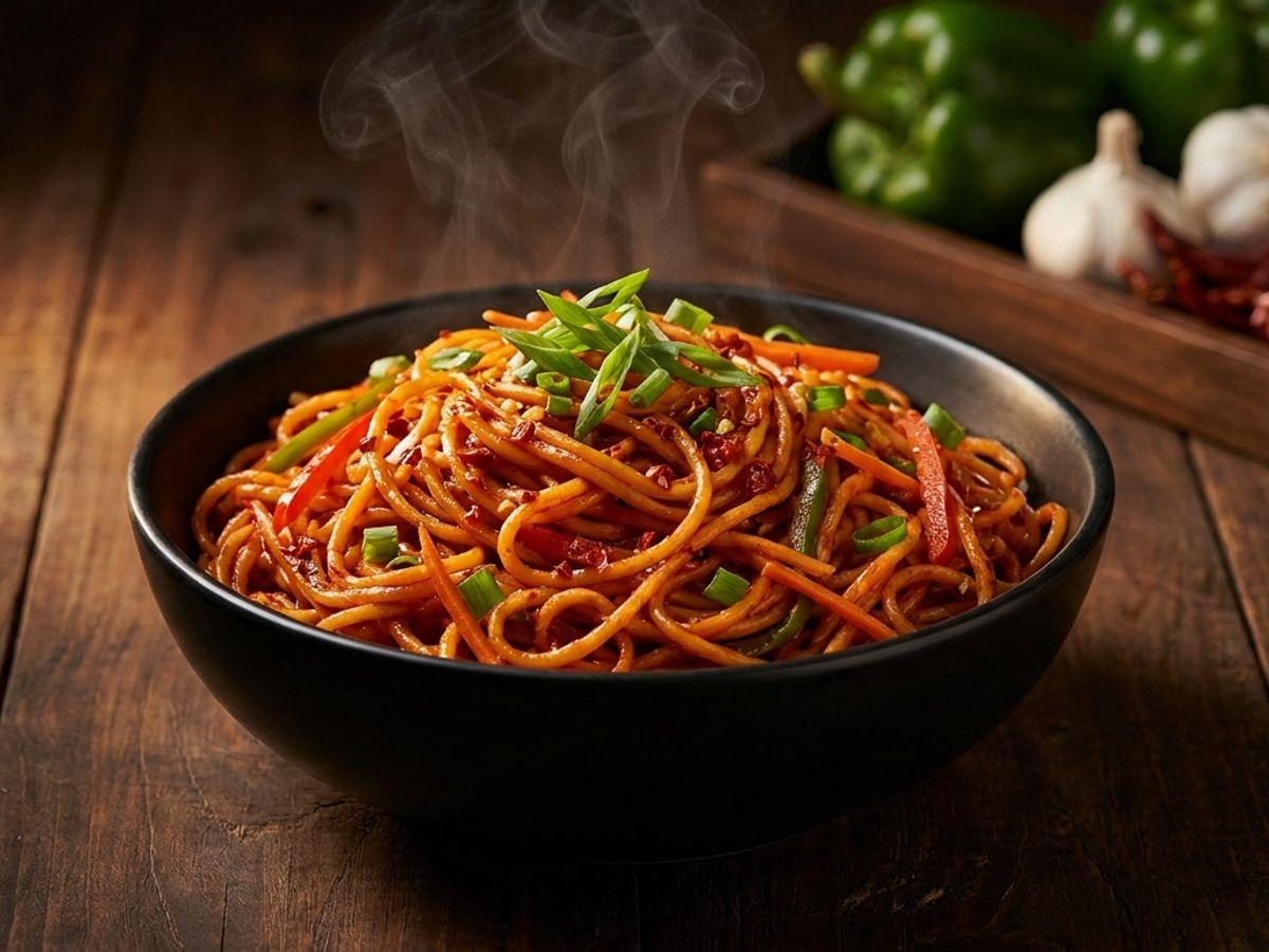 Schezwan Noodles — pure veg Noodles