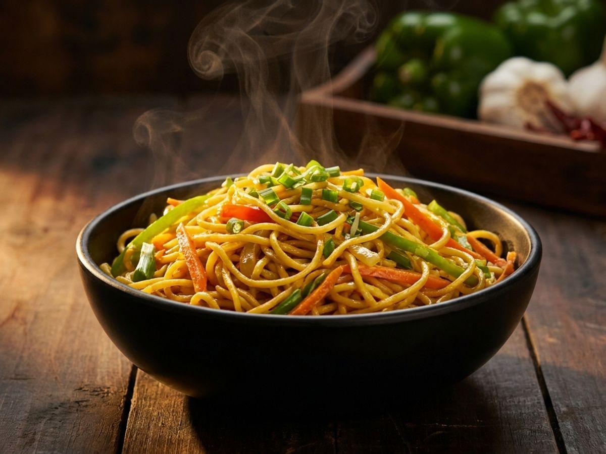 Singapore Noodles — pure veg Noodles